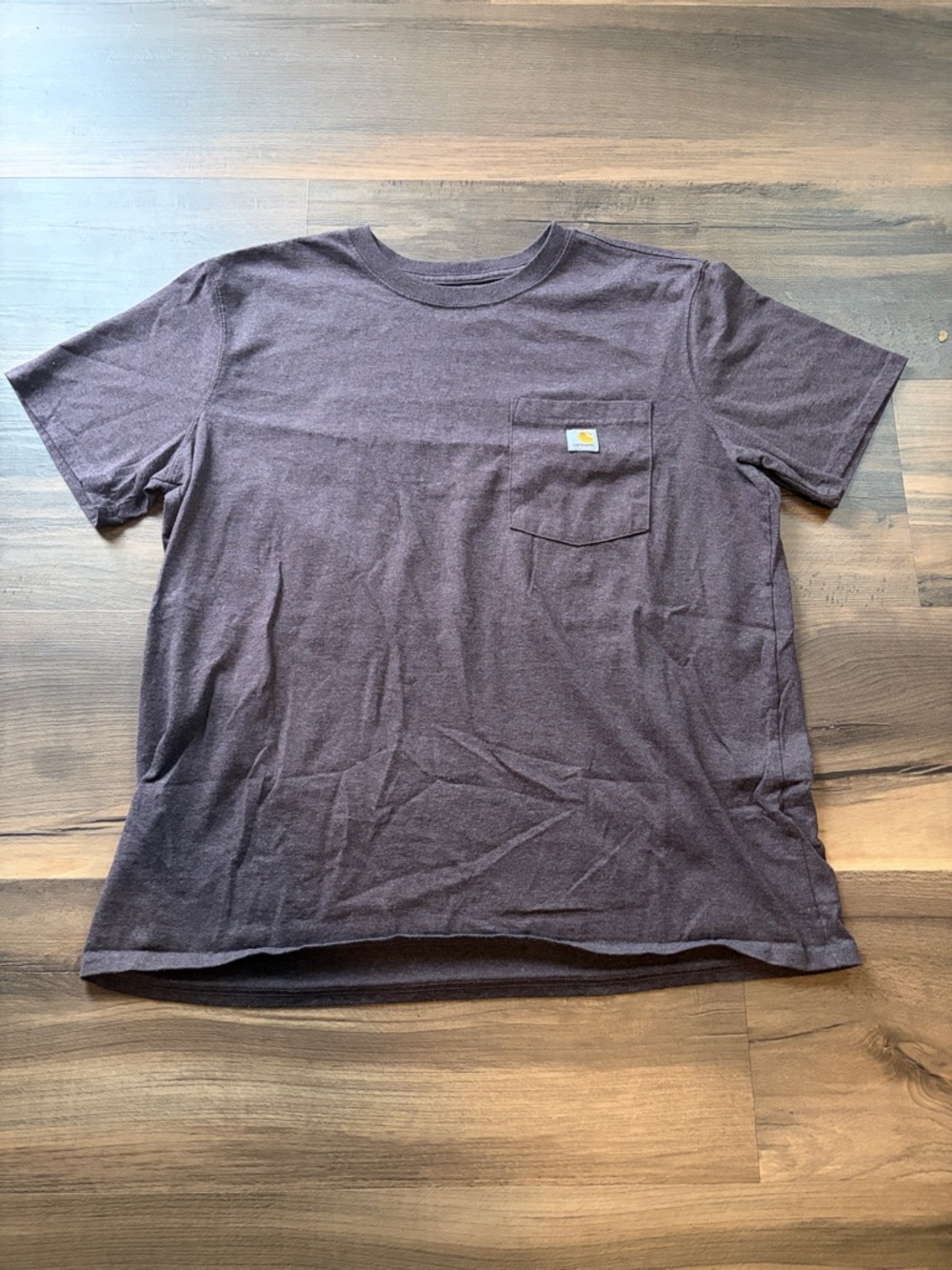 Carhartt Short-Sleeve Pocket Tee in Brown Heather Size XL